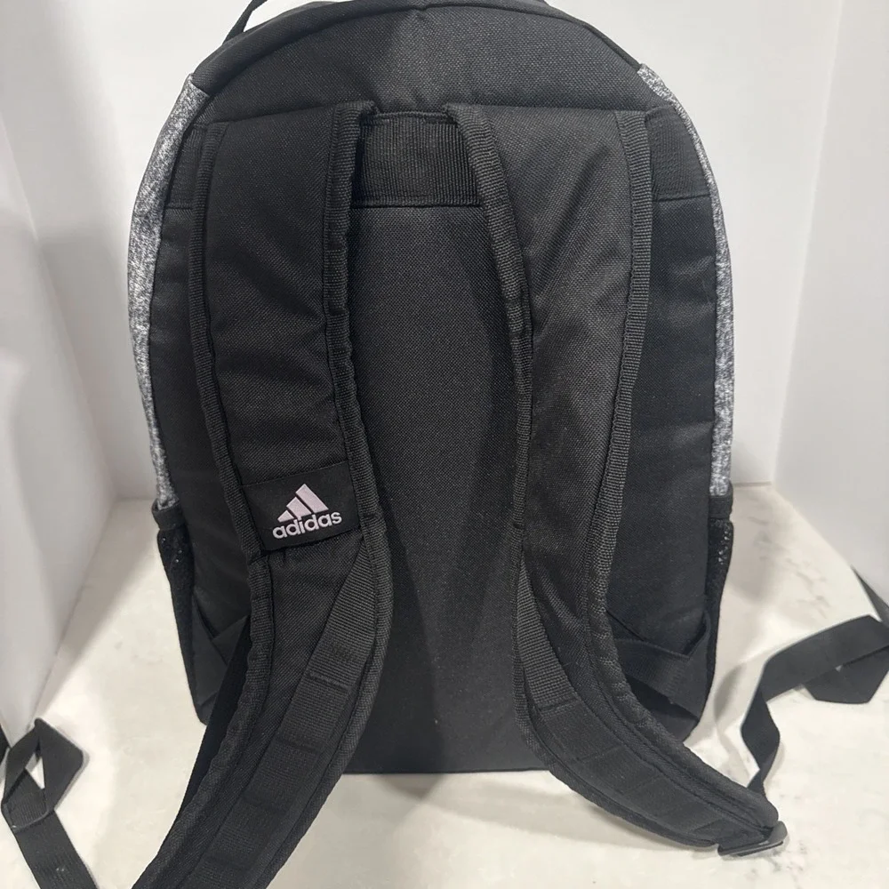 Adidas Journal Backpack Work School Travel Sport Jersey Onix/Black/Purple Tint